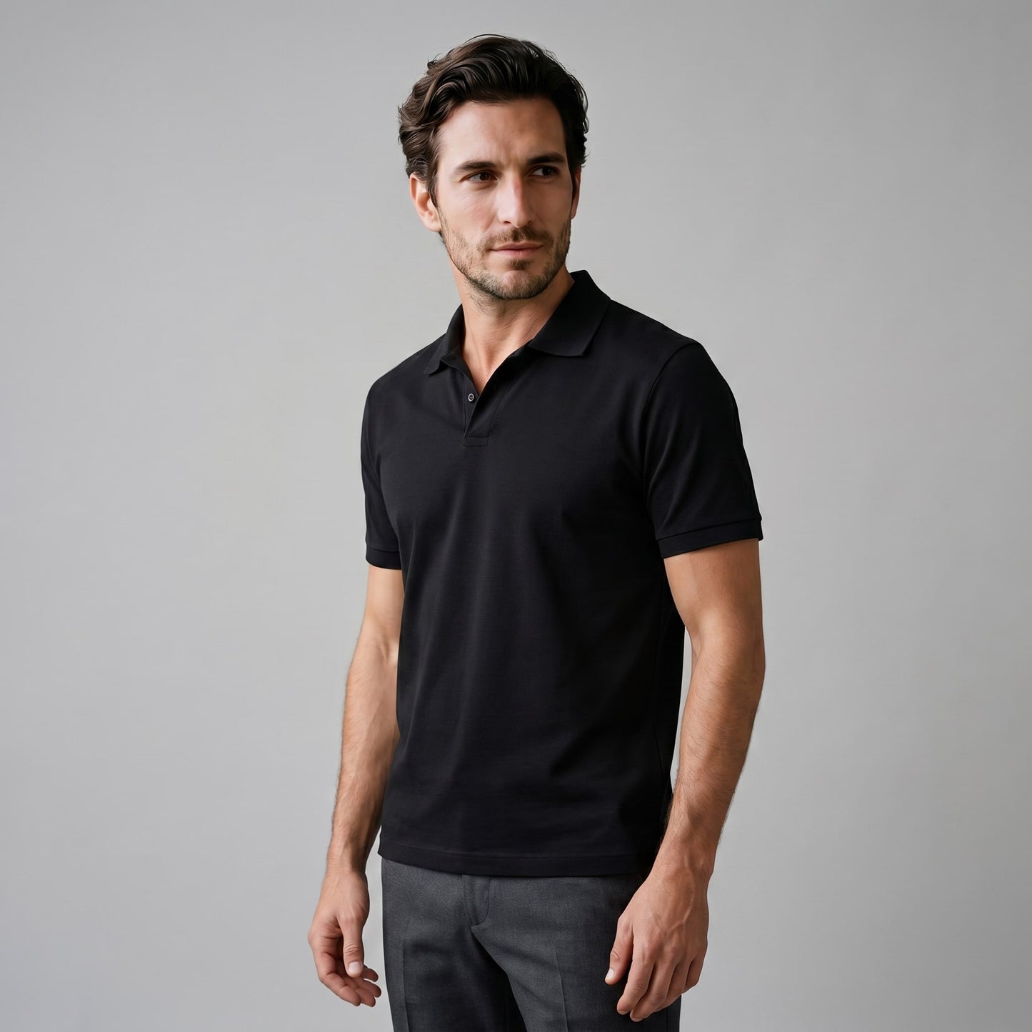 Truett Pre-Washed Open Collar Polo Shirt_13