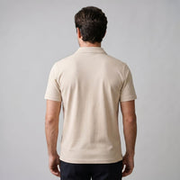 Truett Pre-Washed Open Collar Polo Shirt