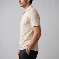 Truett Pre-Washed Open Collar Polo Shirt