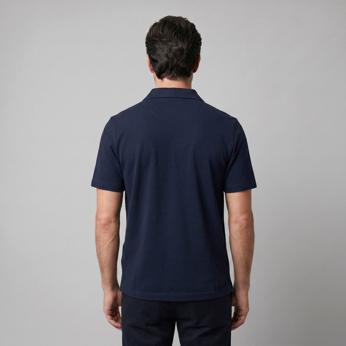 Truett Pre-Washed Open Collar Polo Shirt