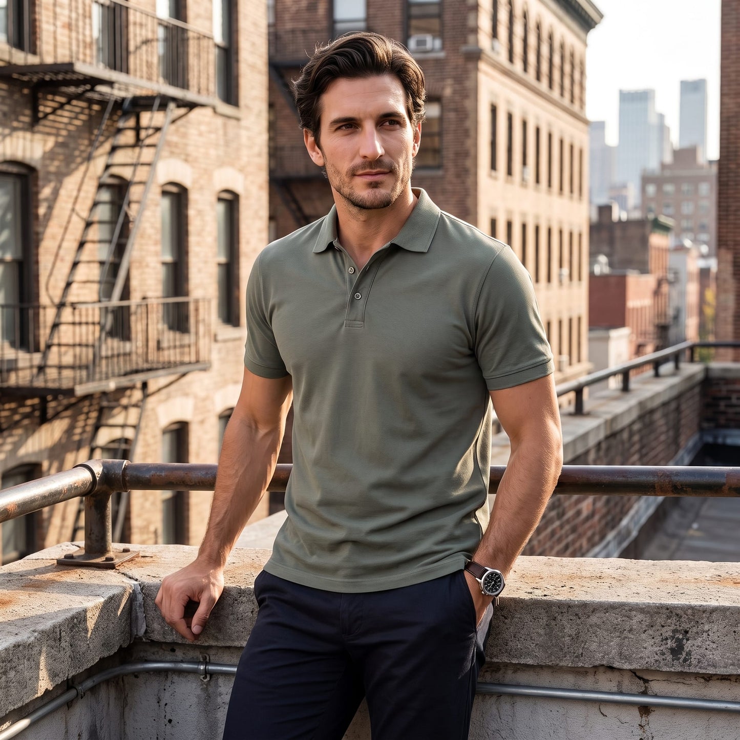 Tobias Structured Collar Polo Shirt_6