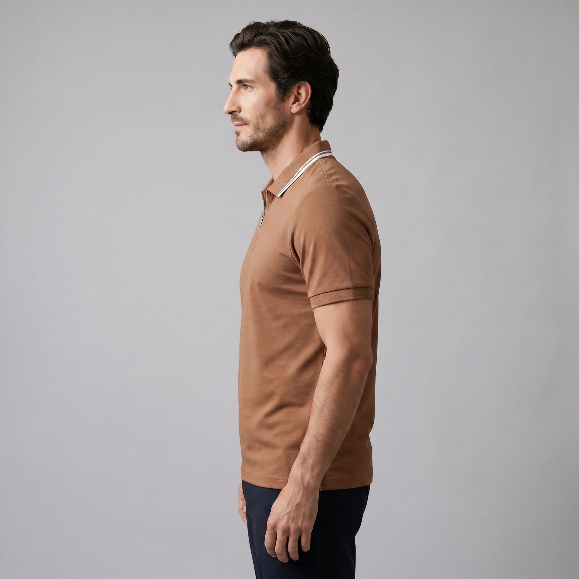 Trey Zip Placket Polo Shirt