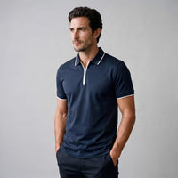 Trey Zip Placket Polo Shirt