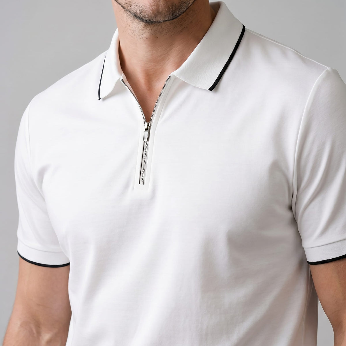 Trey Zip Placket Polo Shirt