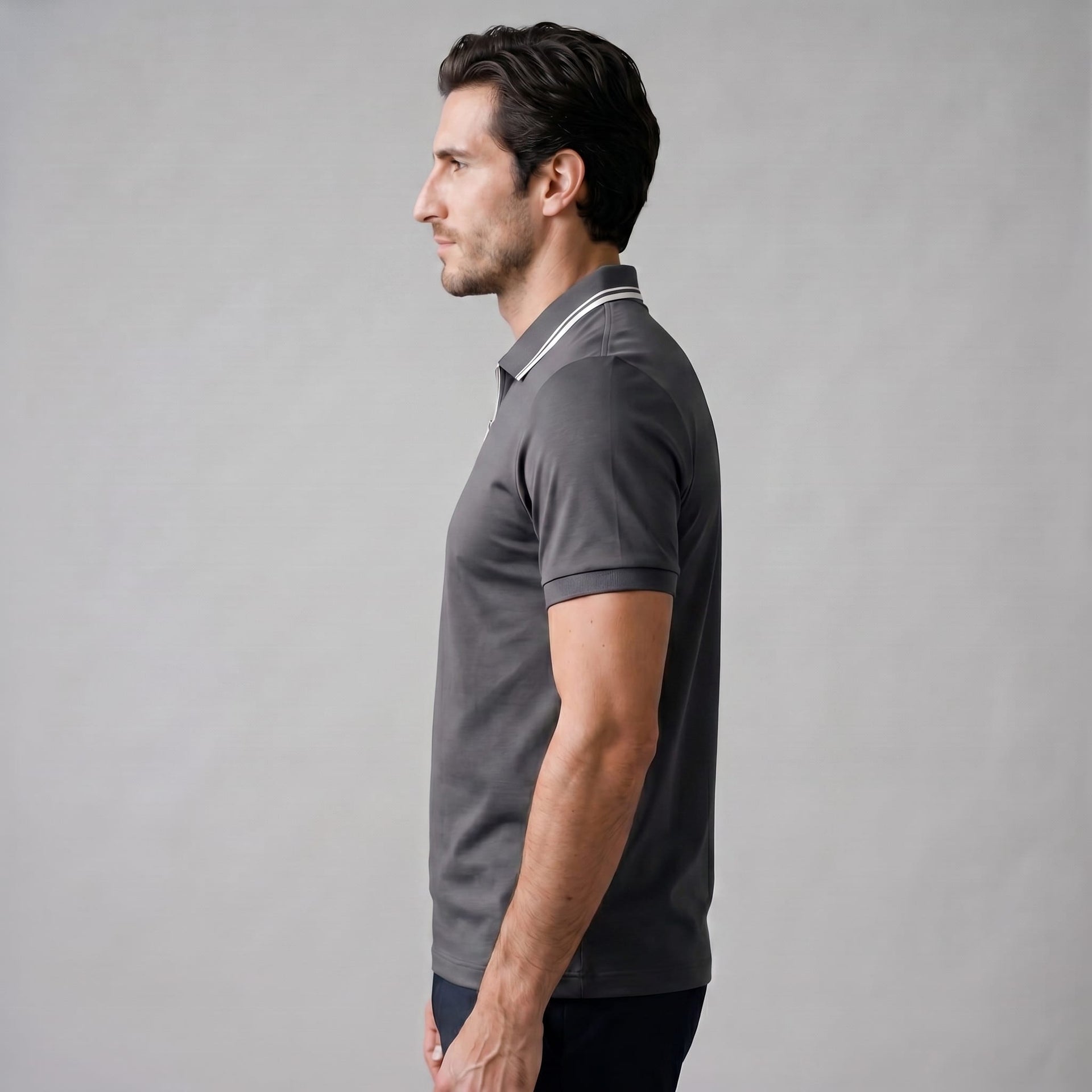 Trey Zip Placket Polo Shirt
