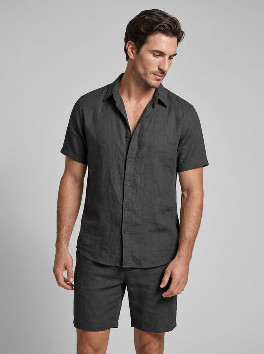 Darius Short Sleeve Shirt and Shorts Set_1