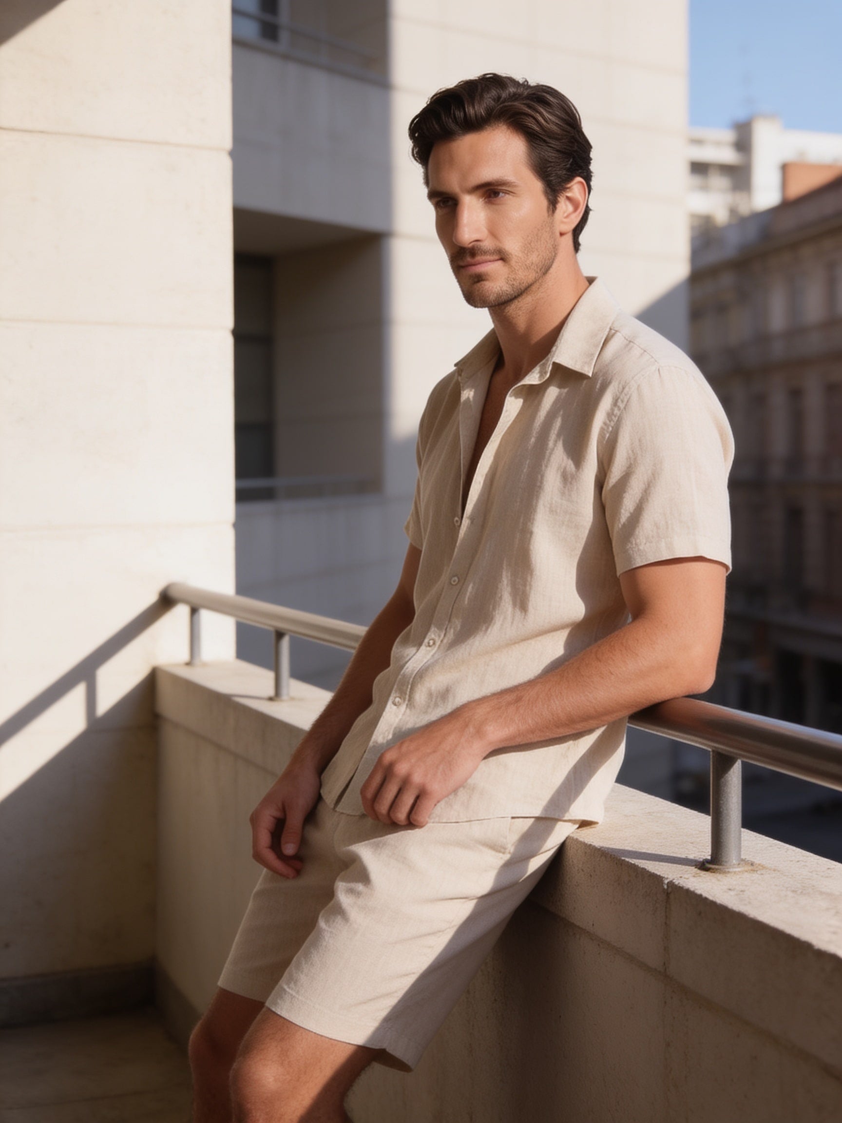 Darius Short Sleeve Shirt and Shorts Set
