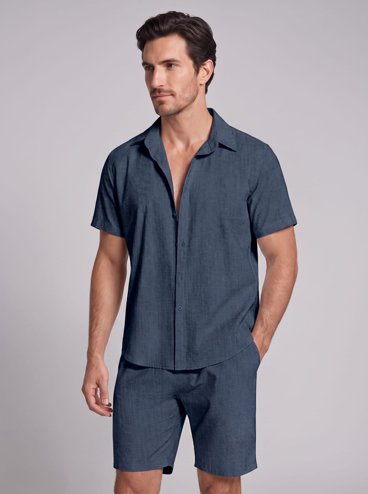 Darius Short Sleeve Shirt and Shorts Set