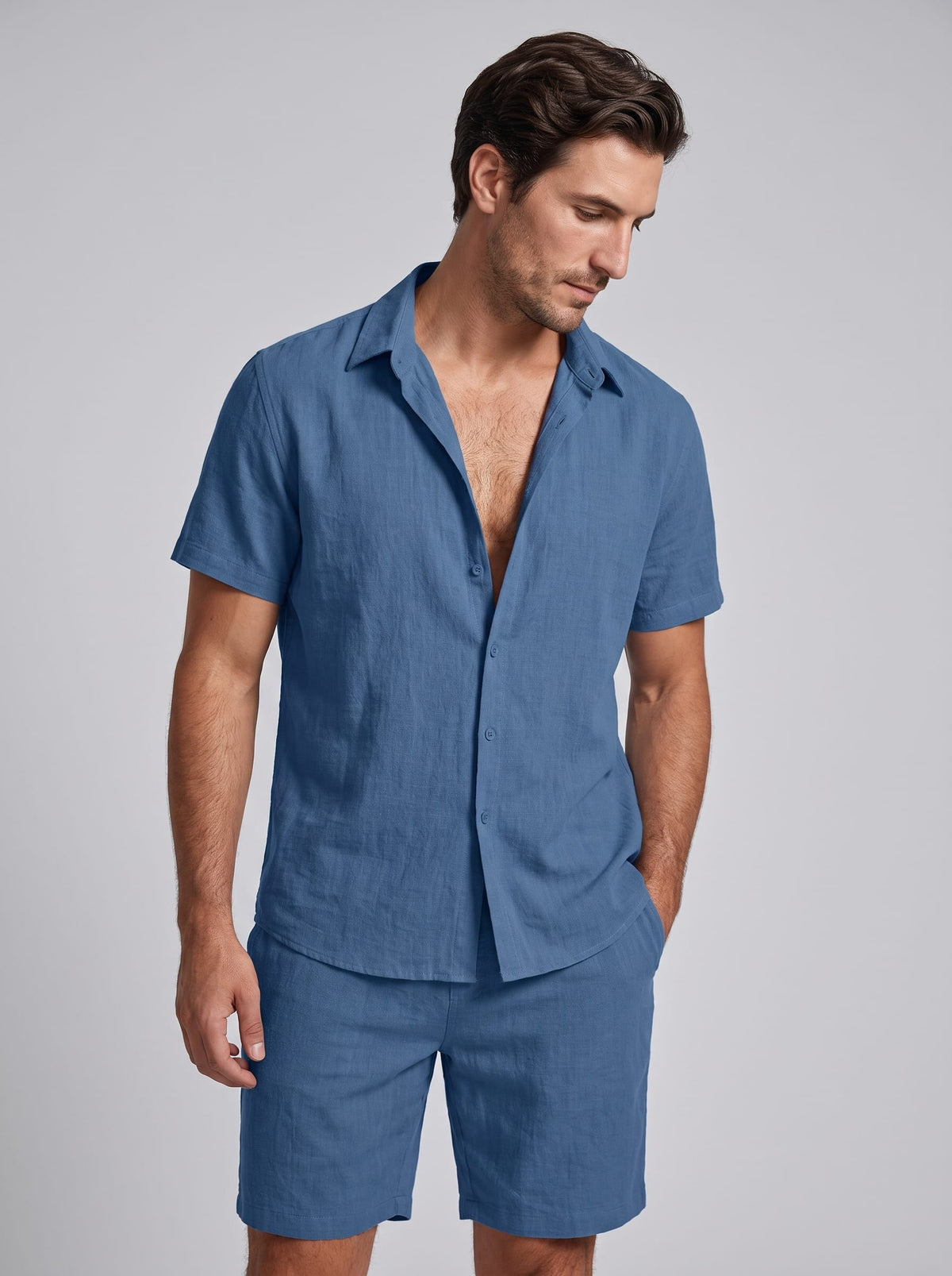 Darius Short Sleeve Shirt and Shorts Set