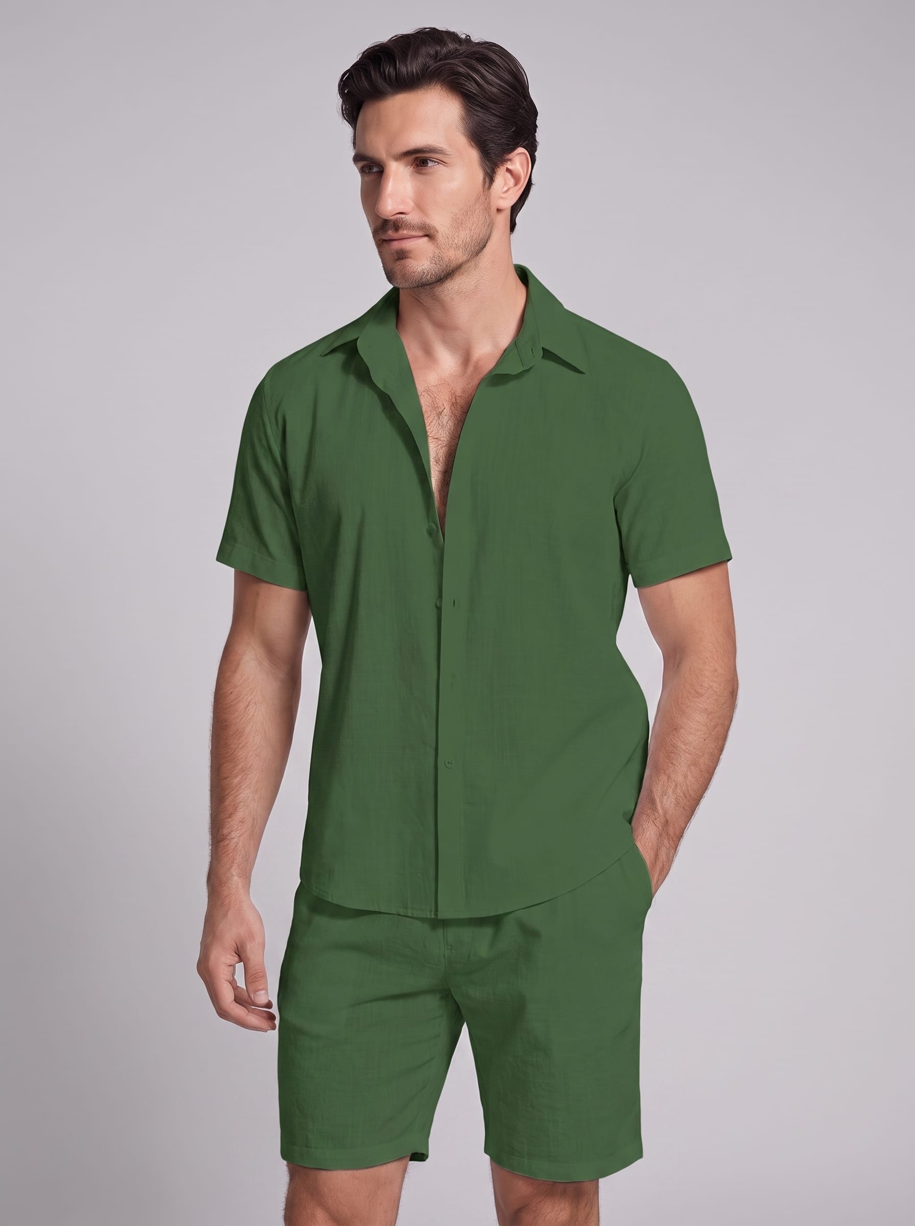 Darius Short Sleeve Shirt and Shorts Set