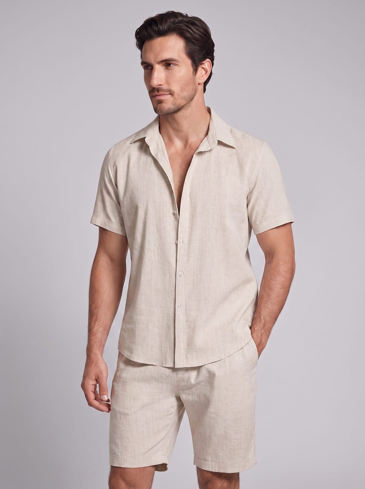 Darius Short Sleeve Shirt and Shorts Set_7