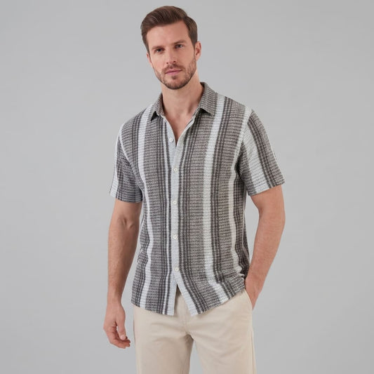 Malachi Striped Short Sleeve Shirt_1