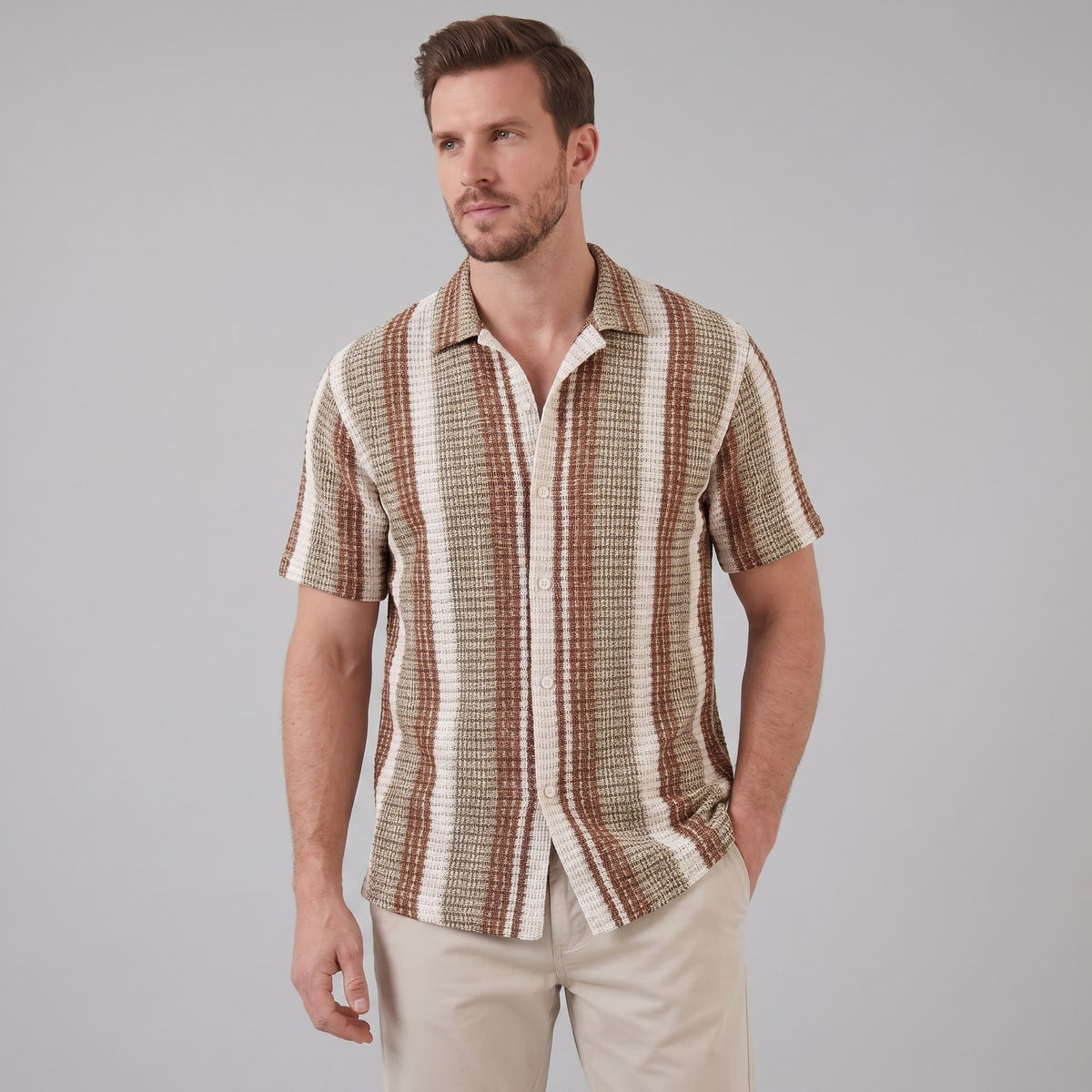 Malachi Striped Short Sleeve Shirt