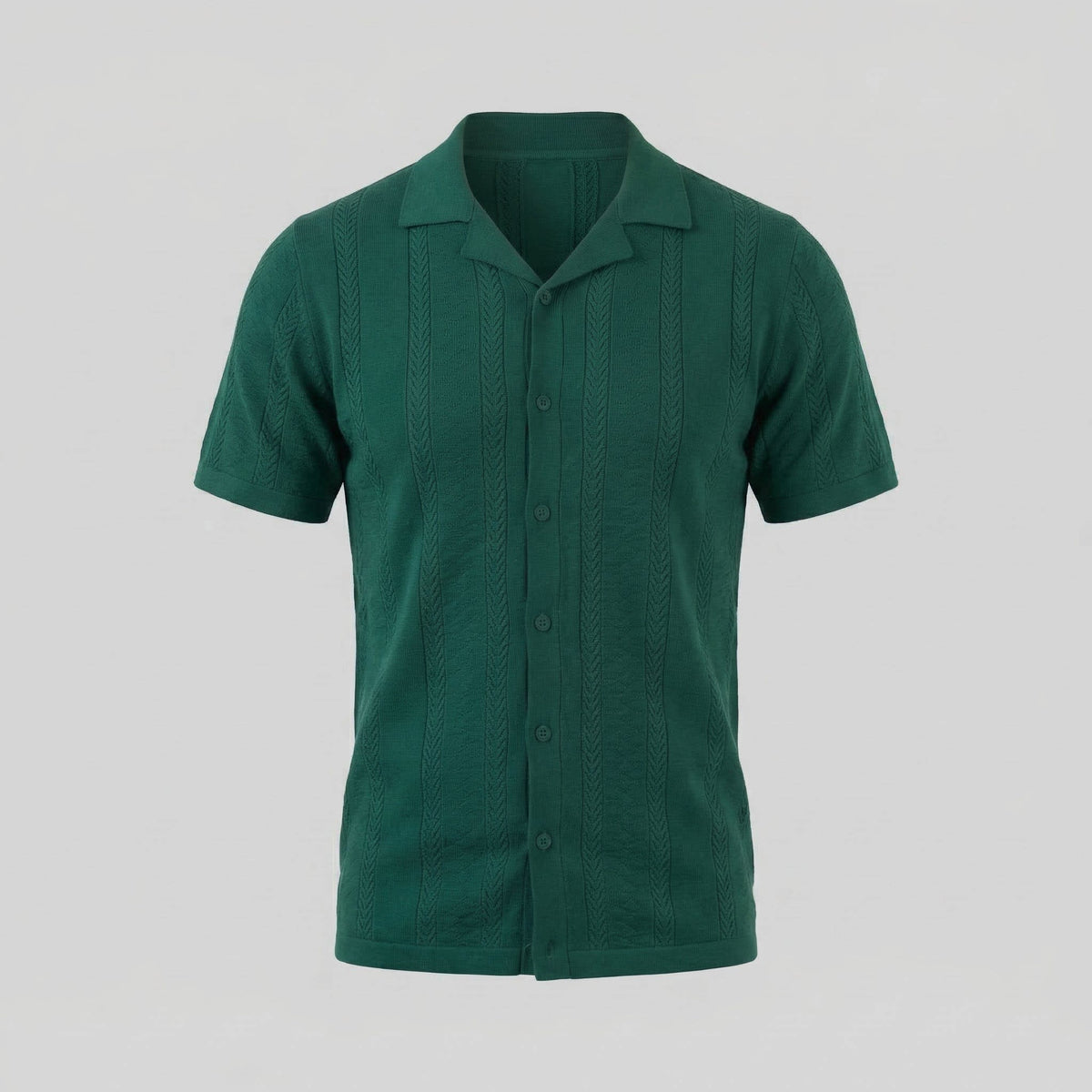 Maddox Open Knit Camp Collar Shirt_10
