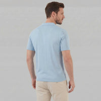 Maddox Open Knit Camp Collar Shirt