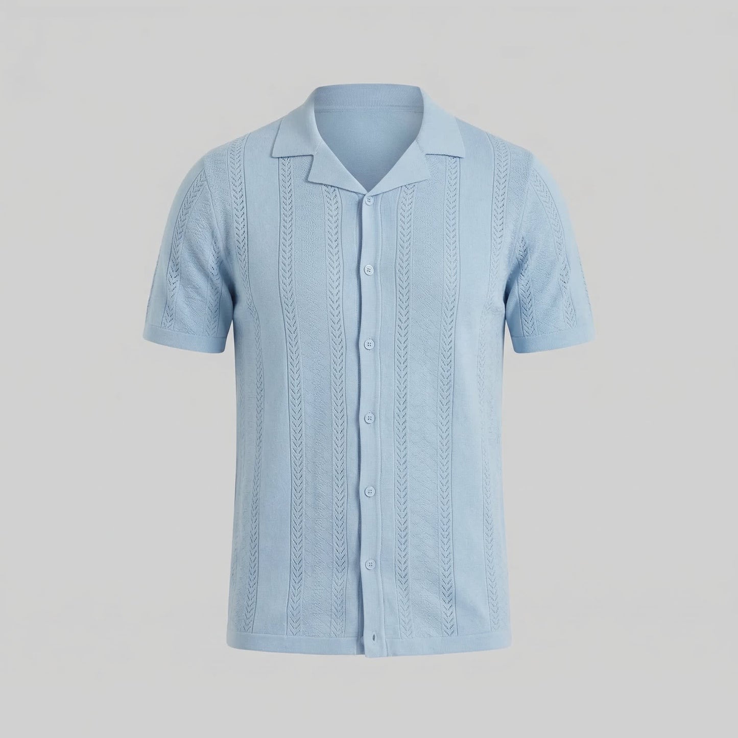 Maddox Open Knit Camp Collar Shirt_15