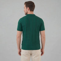 Maddox Open Knit Camp Collar Shirt