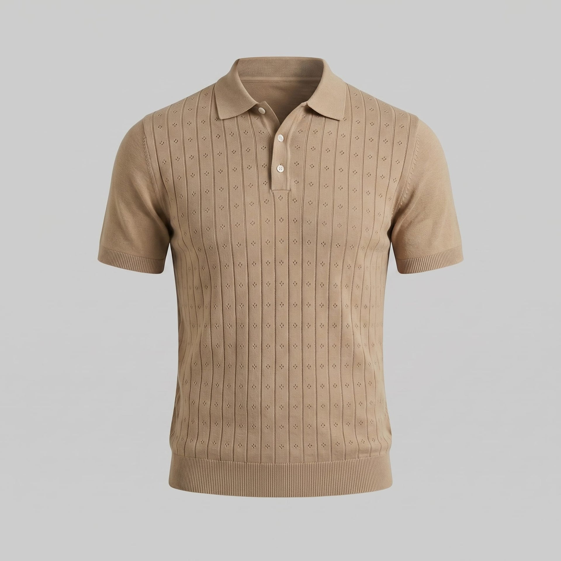 Turner Pointelle Knit Polo Shirt
