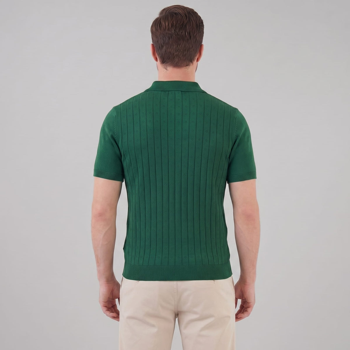 Turner Pointelle Knit Polo Shirt