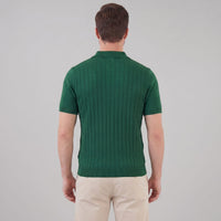 Turner Pointelle Knit Polo Shirt