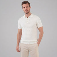 Turner Pointelle Knit Polo Shirt