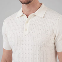 Turner Pointelle Knit Polo Shirt