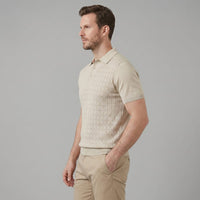 Turner Pointelle Knit Polo Shirt