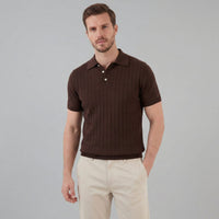 Turner Pointelle Knit Polo Shirt