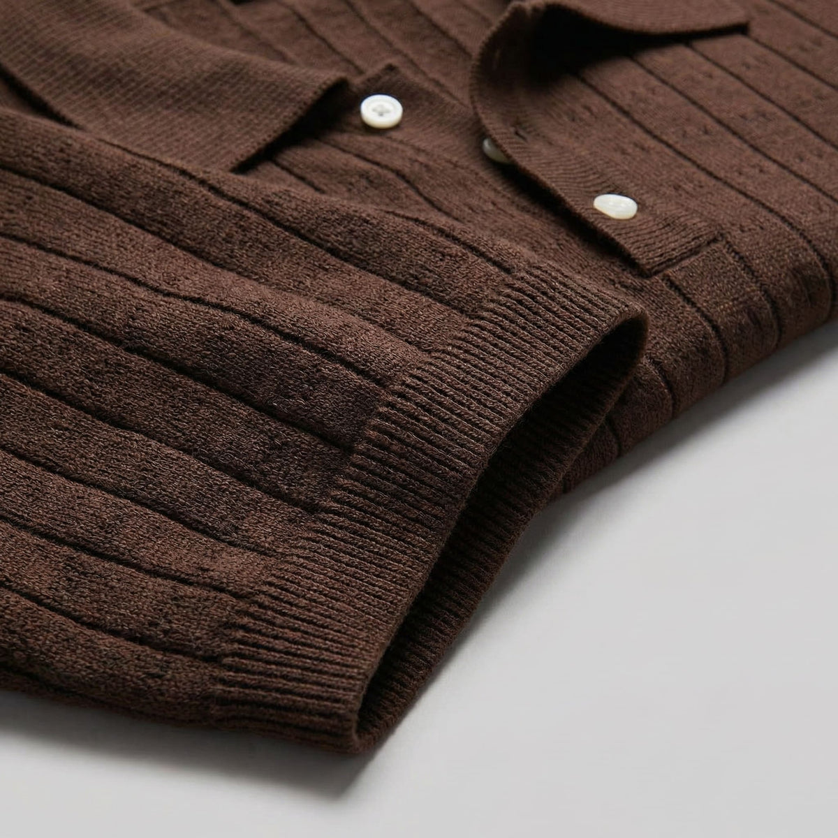 Turner Pointelle Knit Polo Shirt