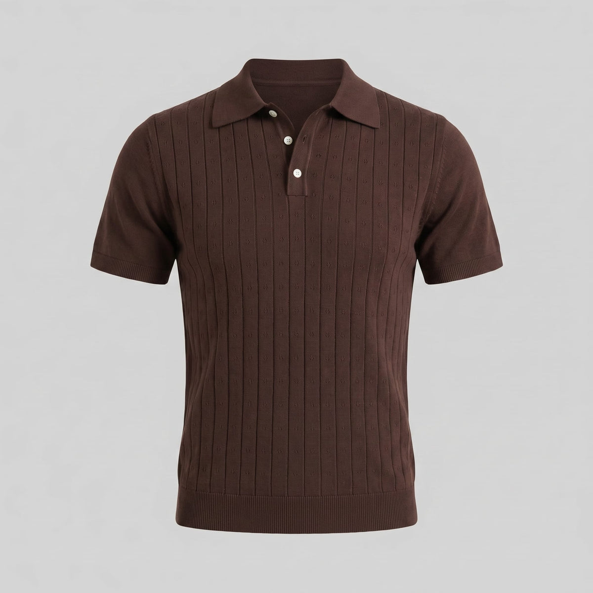 Turner Pointelle Knit Polo Shirt