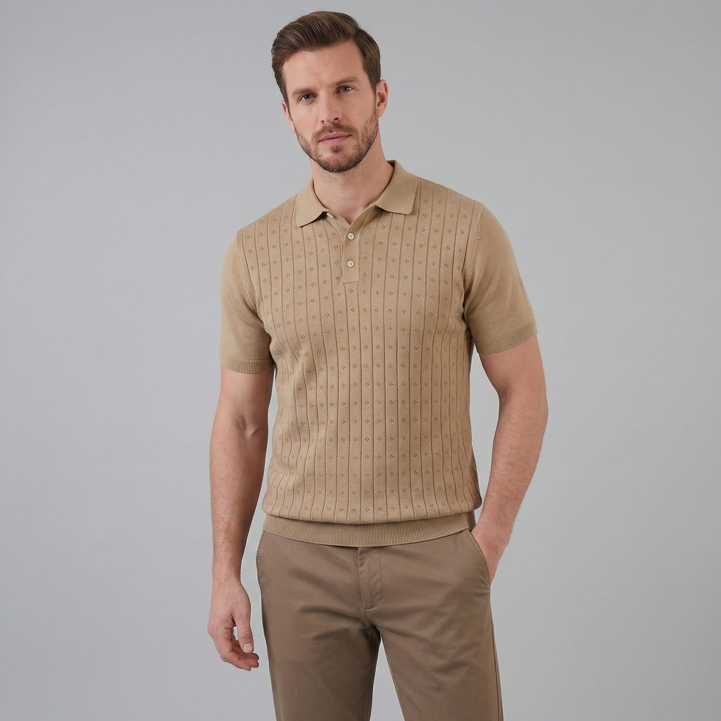 Turner Pointelle Knit Polo Shirt_6