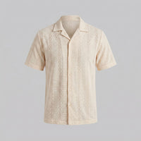 Marcus Eyelet Camp Collar Shirt