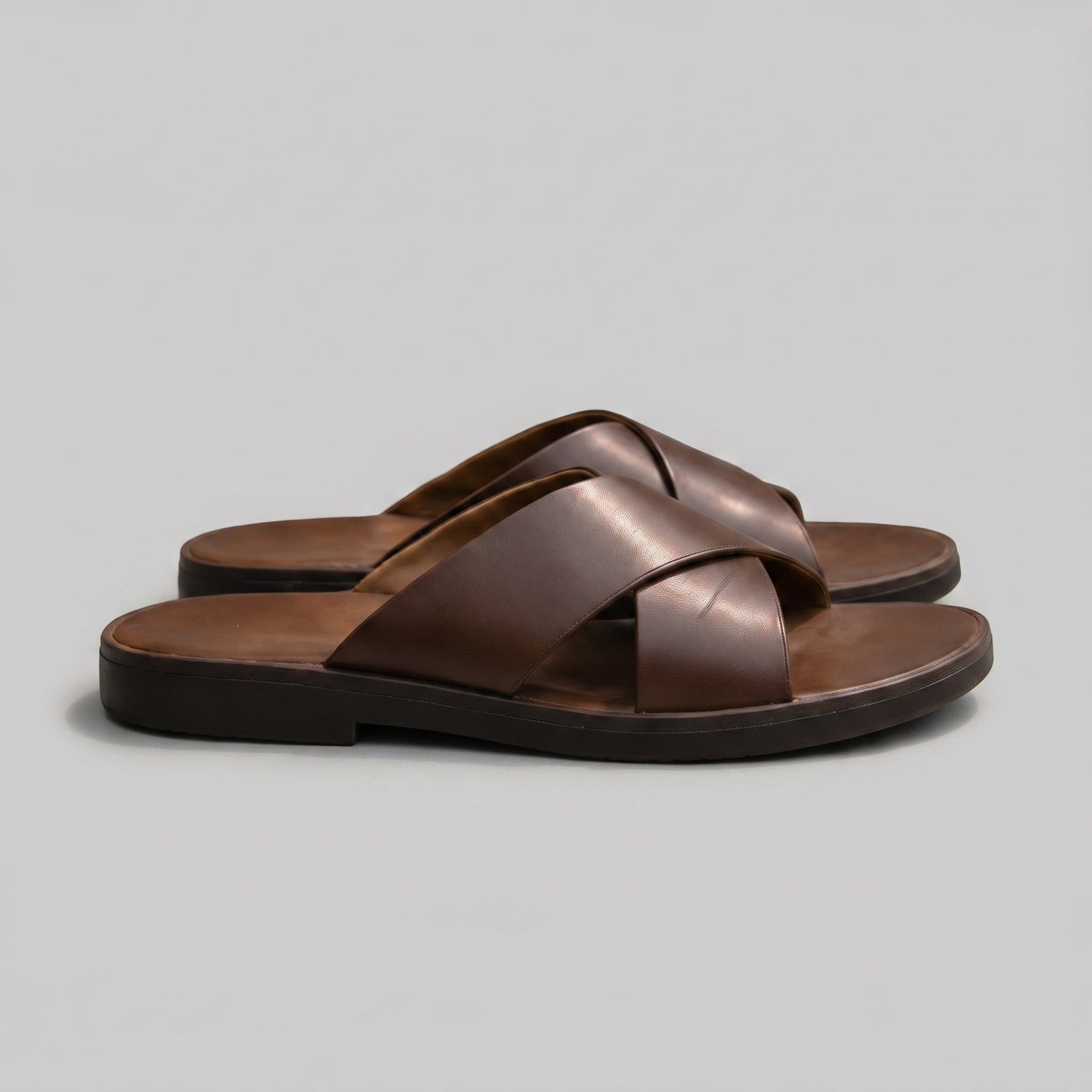 Tennant Leather Slide Sandals