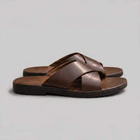 Tennant Leather Slide Sandals