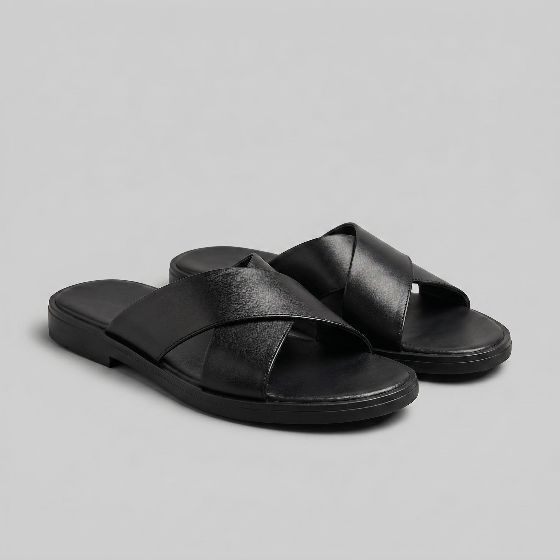 Tennant Leather Slide Sandals