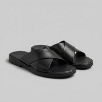 Tennant Leather Slide Sandals