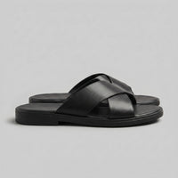 Tennant Leather Slide Sandals
