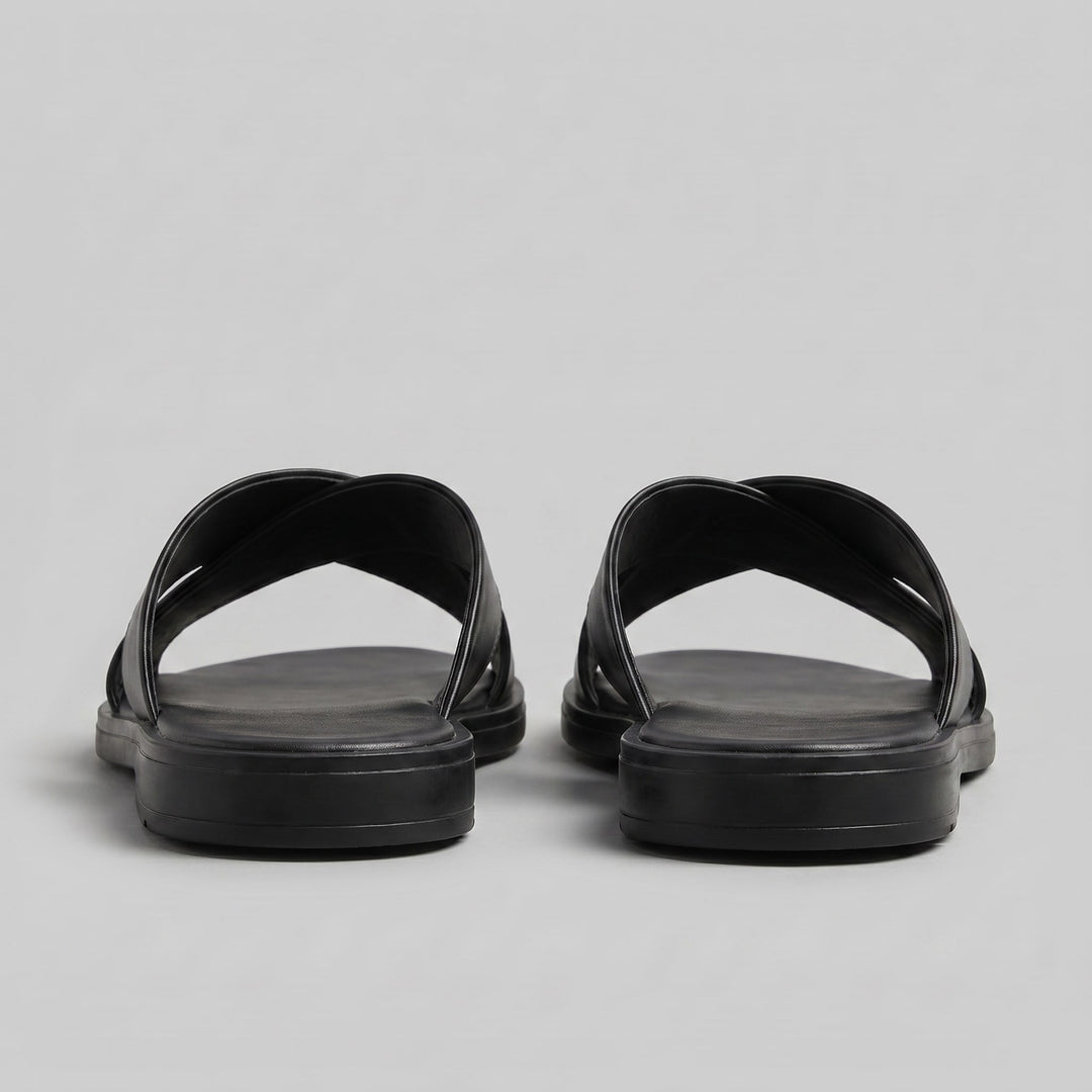Tennant Leather Slide Sandals