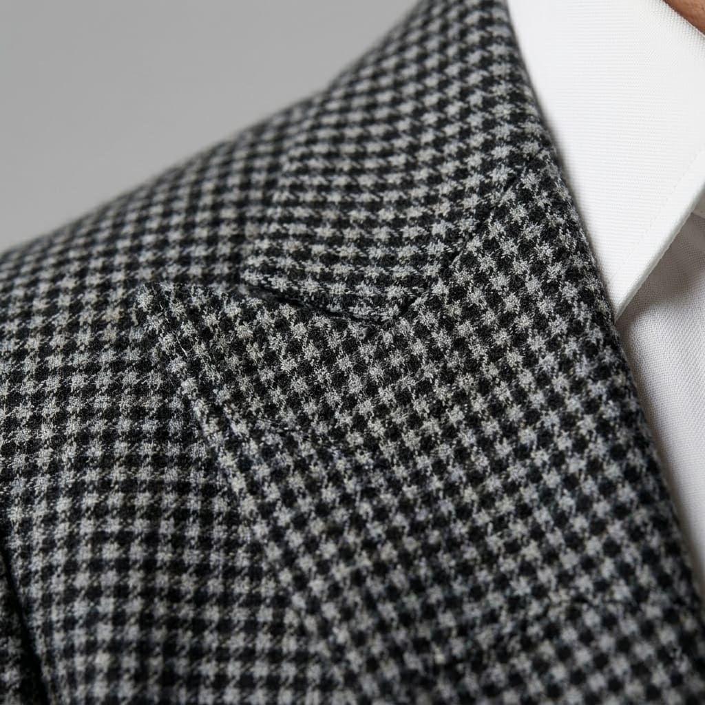 Gavin Double Breasted Houndstooth Blazer