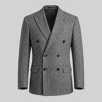 Gavin Double Breasted Houndstooth Blazer