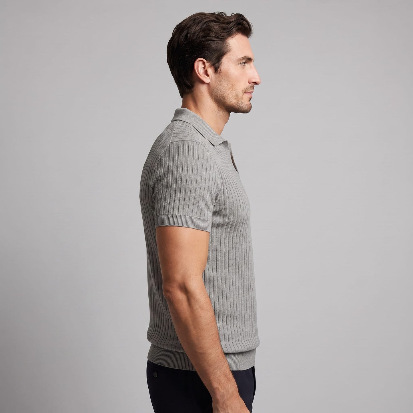 Wade Ribbed Knit Polo Shirt_10