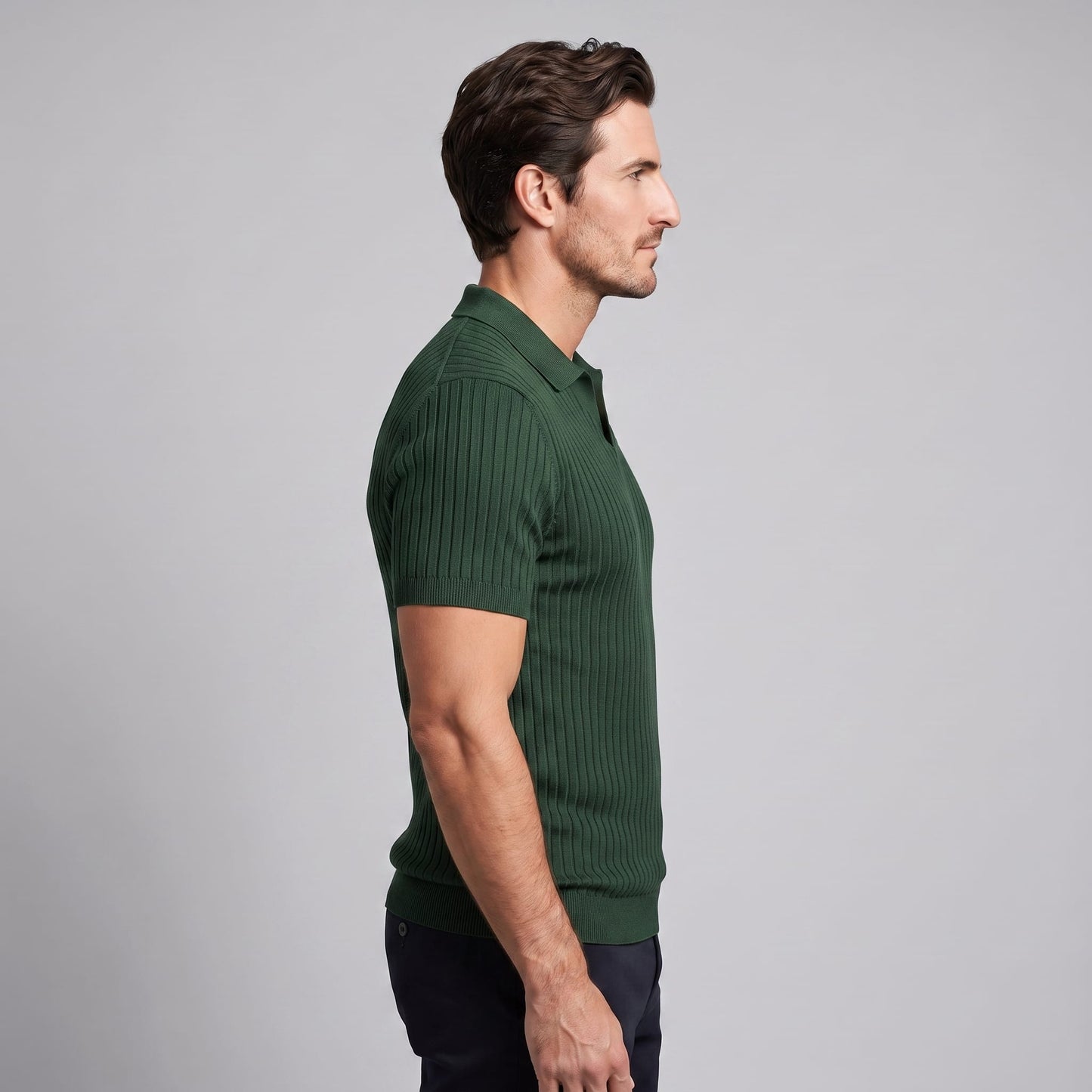 Wade Ribbed Knit Polo Shirt_16