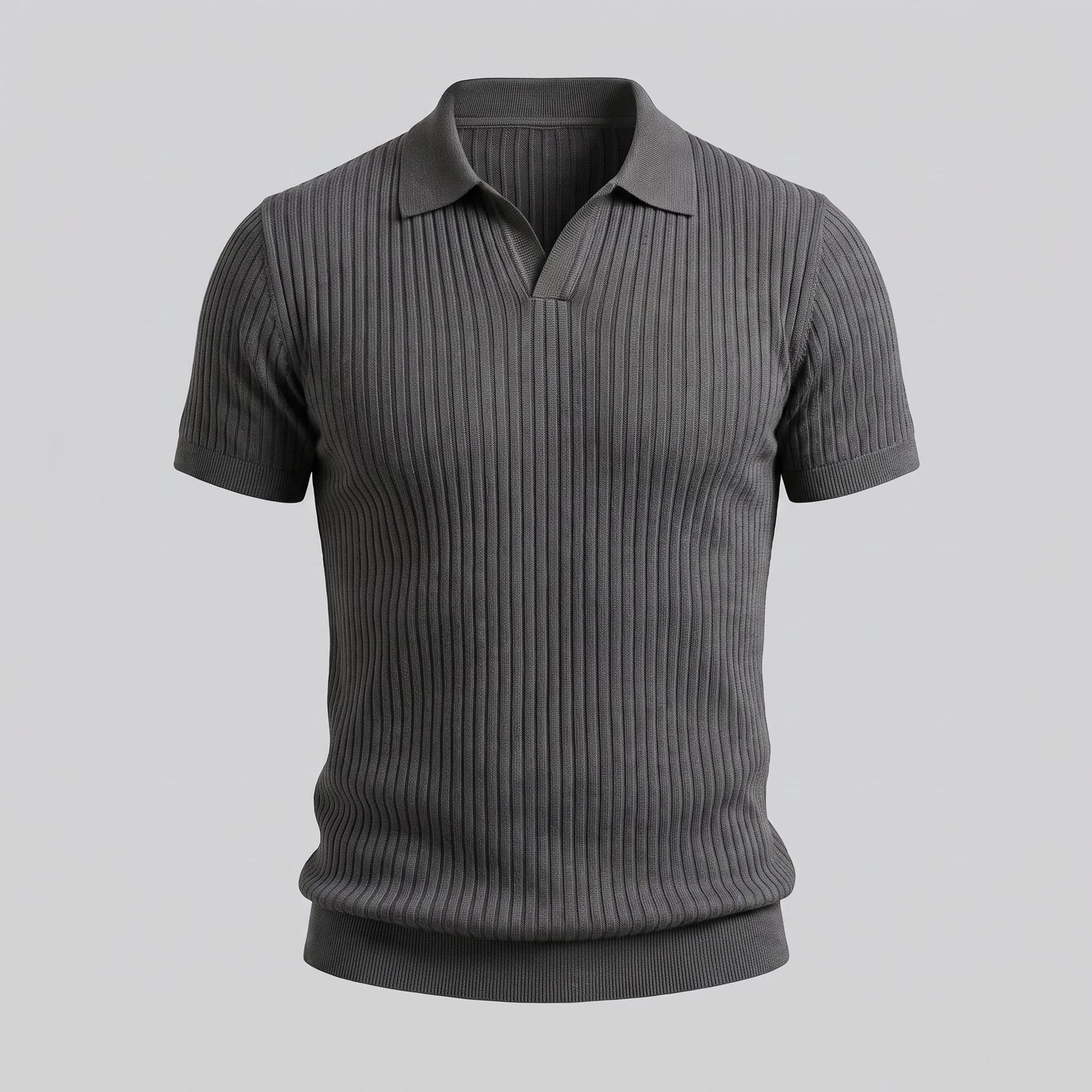 Wade Ribbed Knit Polo Shirt_20