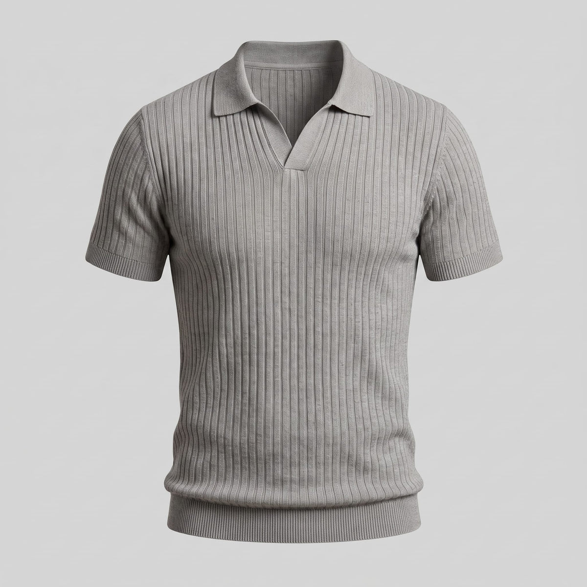 Wade Ribbed Knit Polo Shirt_8