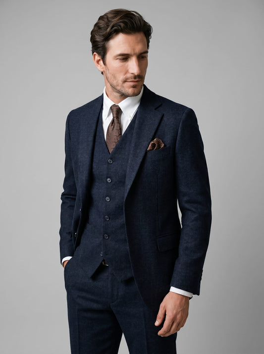 Deacon Slim Fit Three Piece Wedding Suit_1
