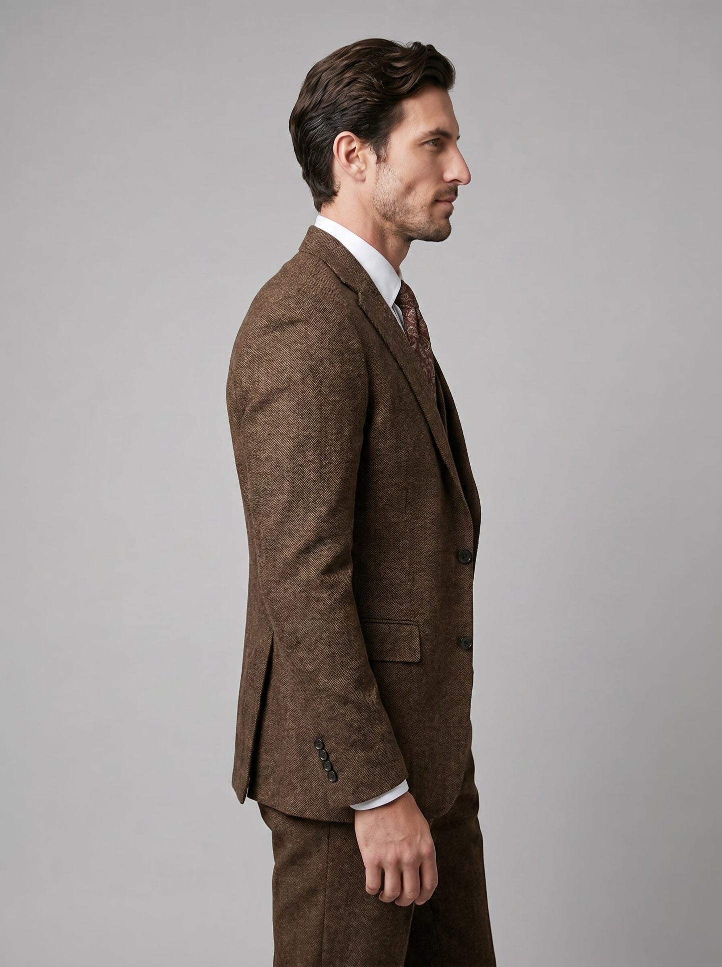 Deacon Slim Fit Three Piece Wedding Suit_15