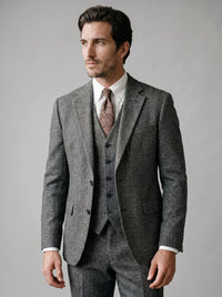 Deacon Slim Fit Three Piece Wedding Suit