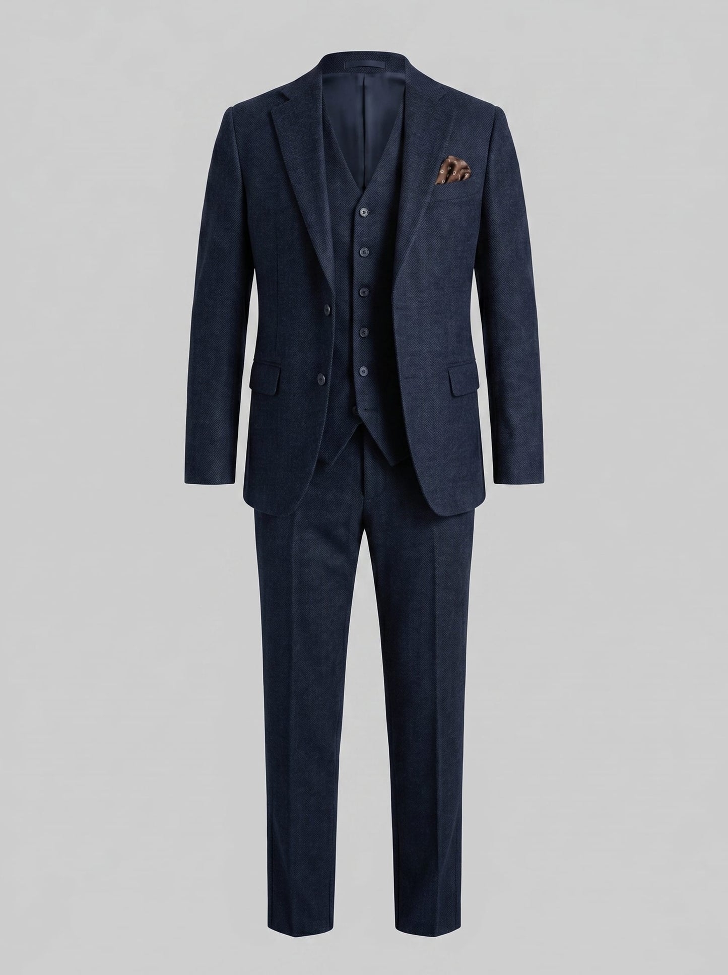 Deacon Slim Fit Three Piece Wedding Suit_5