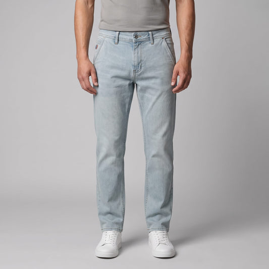 Wilkes Light Wash Straight Leg Jeans_1