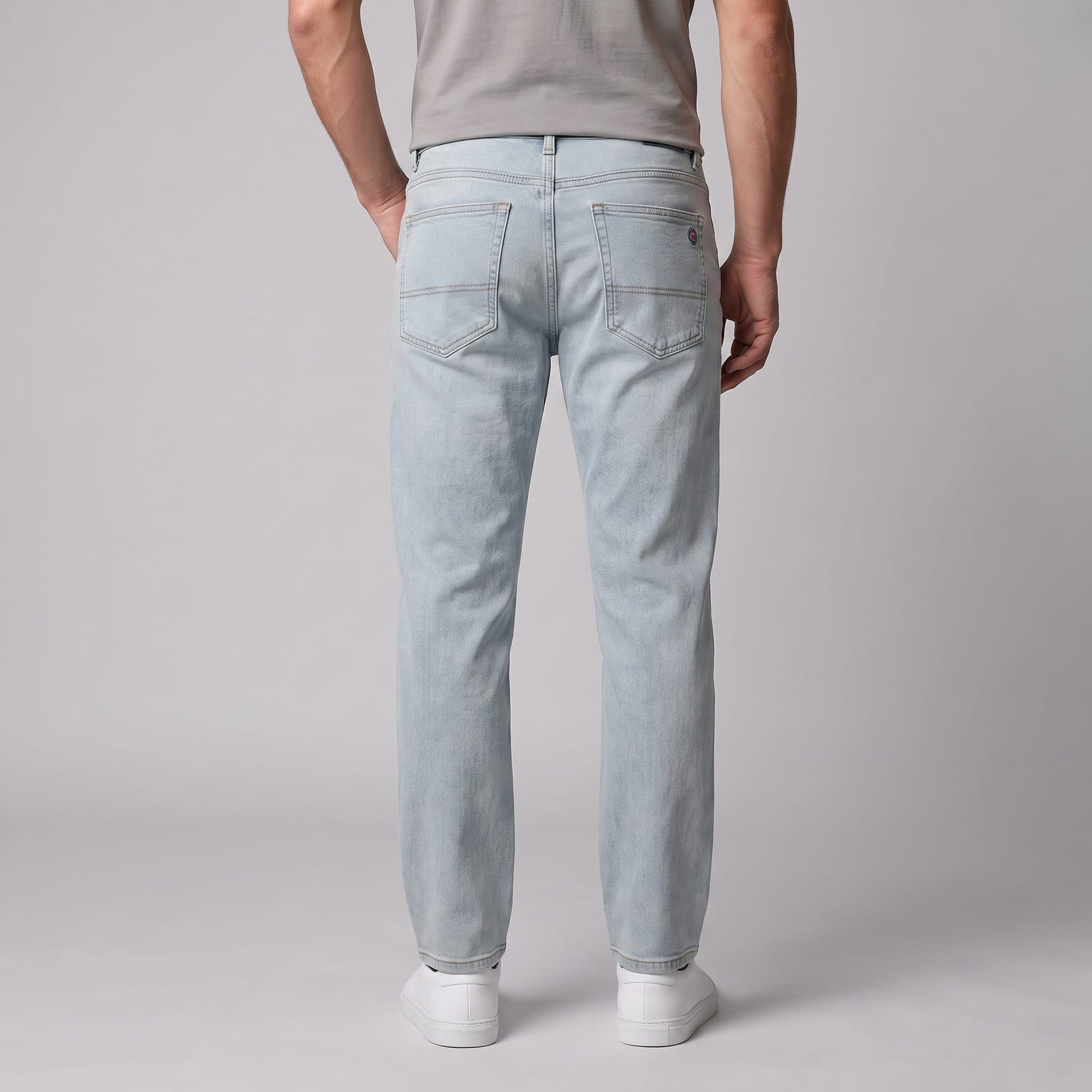 Wilkes Light Wash Straight Leg Jeans